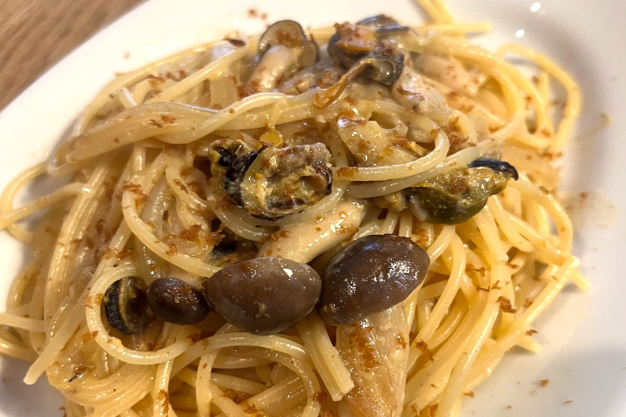 キノコのパスタ